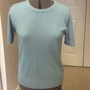 Light blue short sleeve top